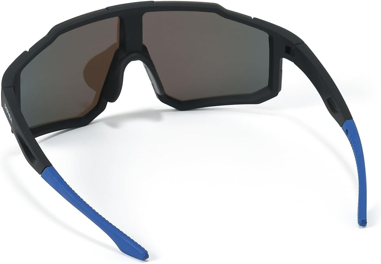 Polarized Sports Sunglasses for Men Women, Sunglasses for Teens Baseball, Biking, Cycling with UV400 Protection