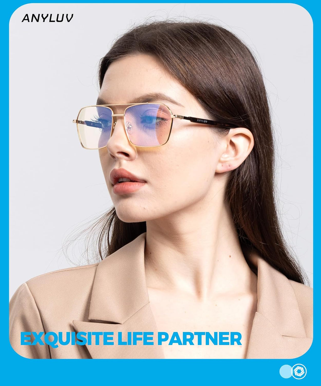 Blue Light Glasses Men/Women, Blue Light Blocking Glasses, Computer Screen Blocker Eyes Protection Glasses