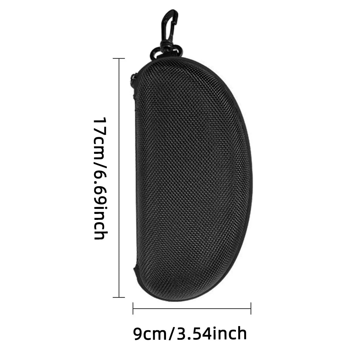 1PC Portable Zipper Style Glasses and Sunglasses Box Hard School Glasses Accessories Glasses Box with Hooks and Hooks Zipper