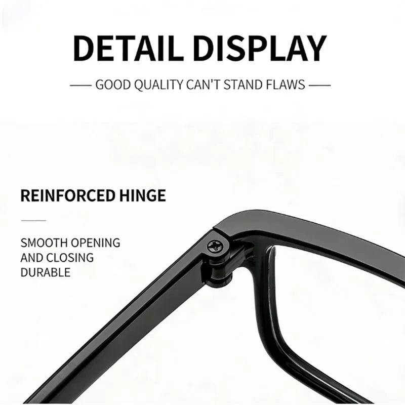 Anti-Blue Light Reading Glasses, Retro Unisex Portable Pocket Glasses for Men and Women