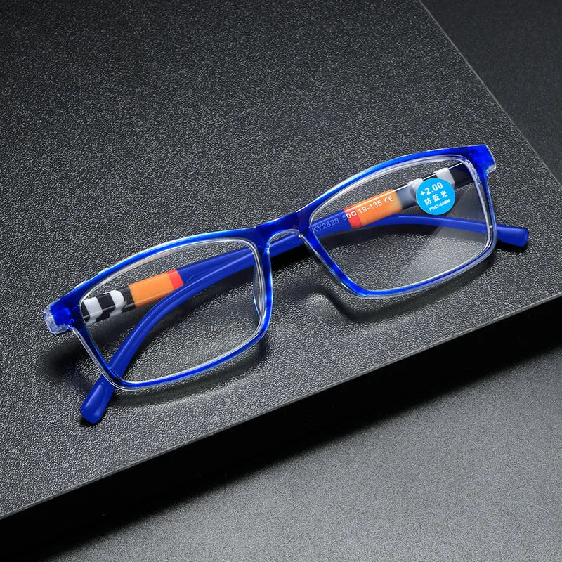 New Fashion Printing Anti-Blue Presbyopic Glasses Spring Leg Presbyopic Glasses HD Presbyopic Glasses for the Elderly