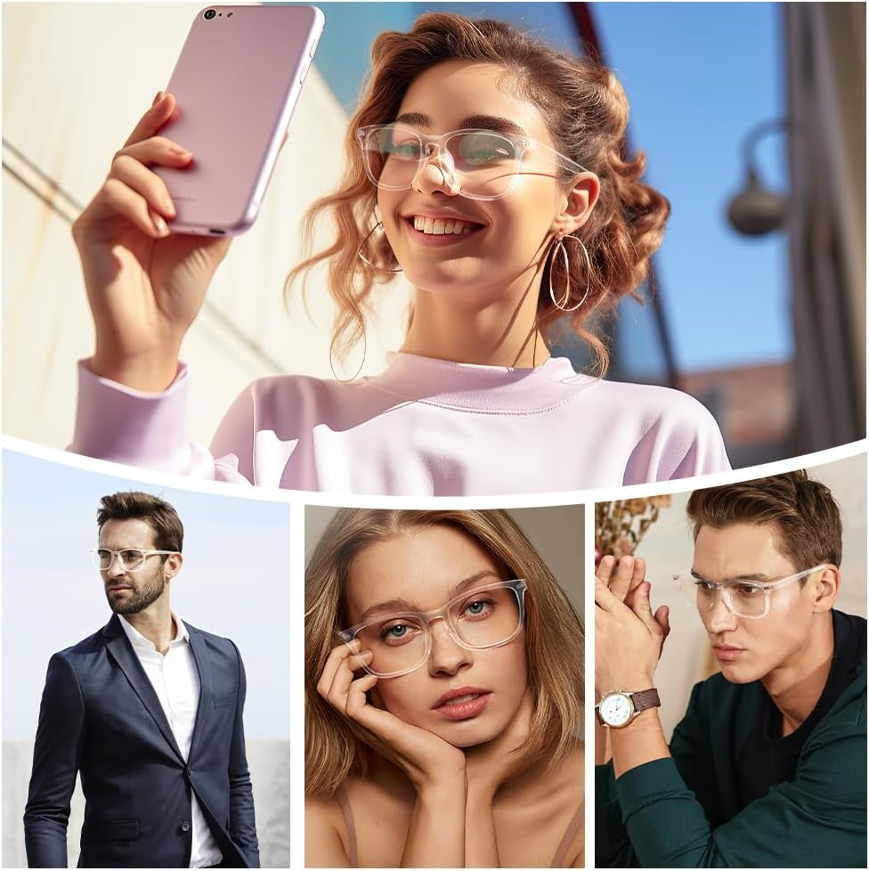Blue Light Glasses for Woman Men,Blue Light Blocking Glasses,Clear Glasses