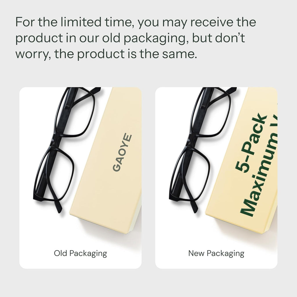 Professional Reading Glasses for All Day - Computer Readers with Blue Light Protection - Value Pack