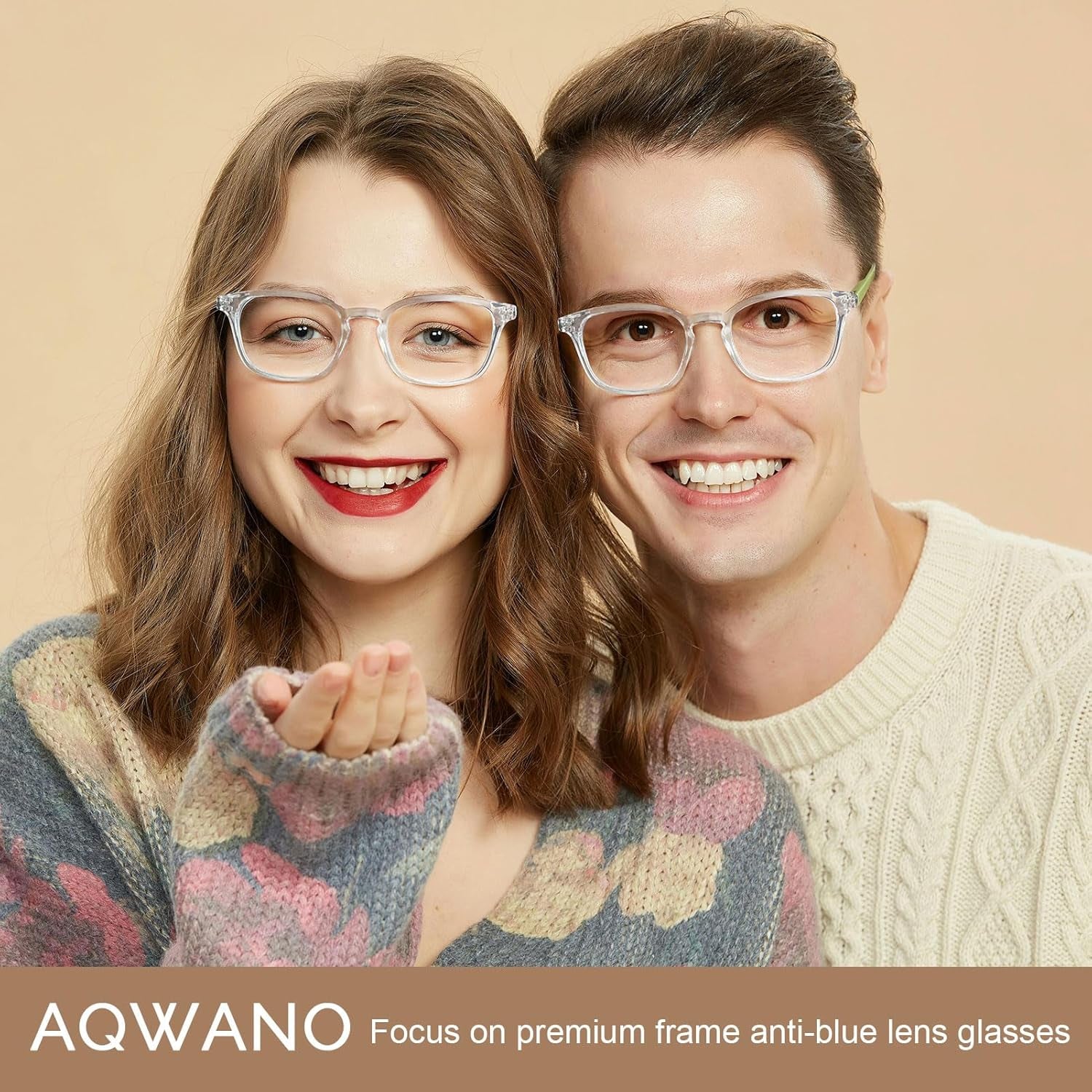 4 Pack Computer Reading Glasses Blue Light Filter Clear Frames Readers Glasses for Men Women