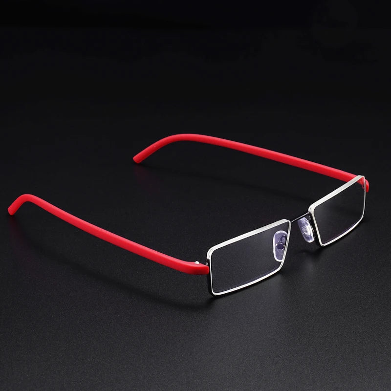 TR90 Presbyopic Glasses Man Blue Light Reading Glasses Men Metal Square Glasses for Sight plus Lenses +1.75+2.25+2.75