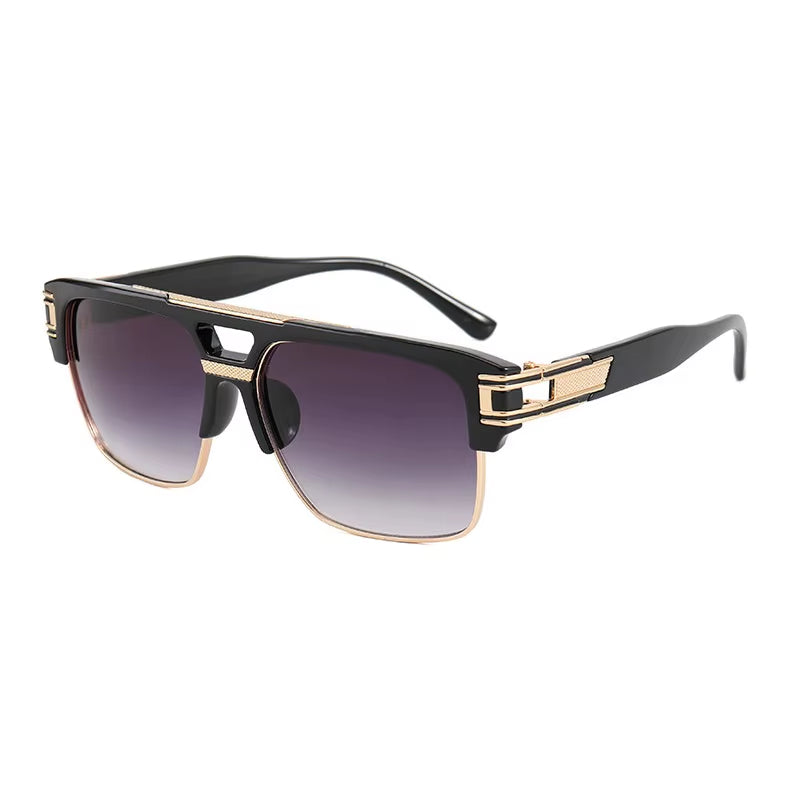 ORIGINAL VINTAGE Luxury Brand Men Sunglasses Vintage Designer Mens Glasses Square Retro Fashion Eyewear UV400