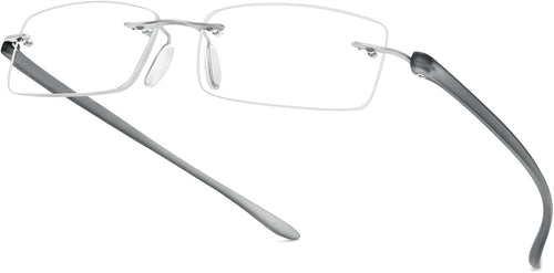 Anti-Blue Light Frameless Reading Glasses Lightweight Anti-Fatigue Lenses Reading Universal for Men and Women