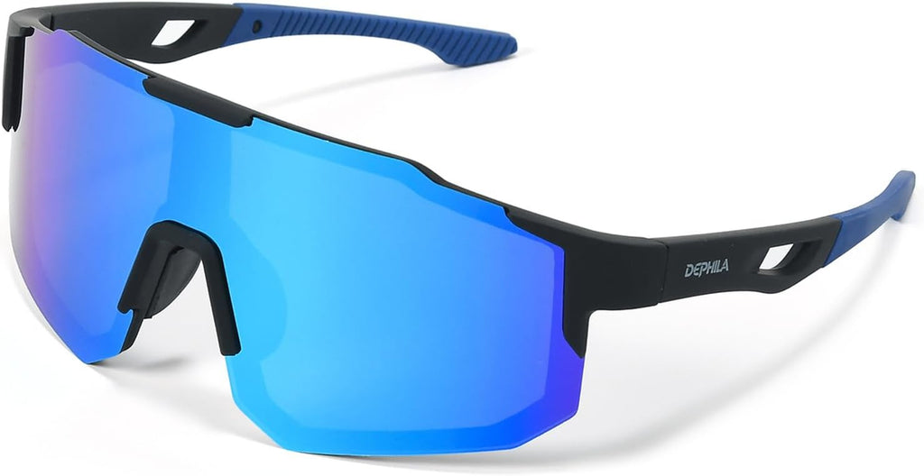 Polarized Sports Sunglasses for Men Women, Sunglasses for Teens Baseball, Biking, Cycling with UV400 Protection
