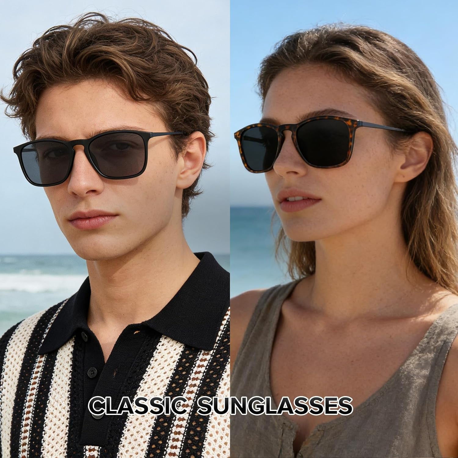 Sunglasses Men Polarized Sunglasses for Men Women,Uv400 Protection Retro Sun Glasses for Driving Fishing