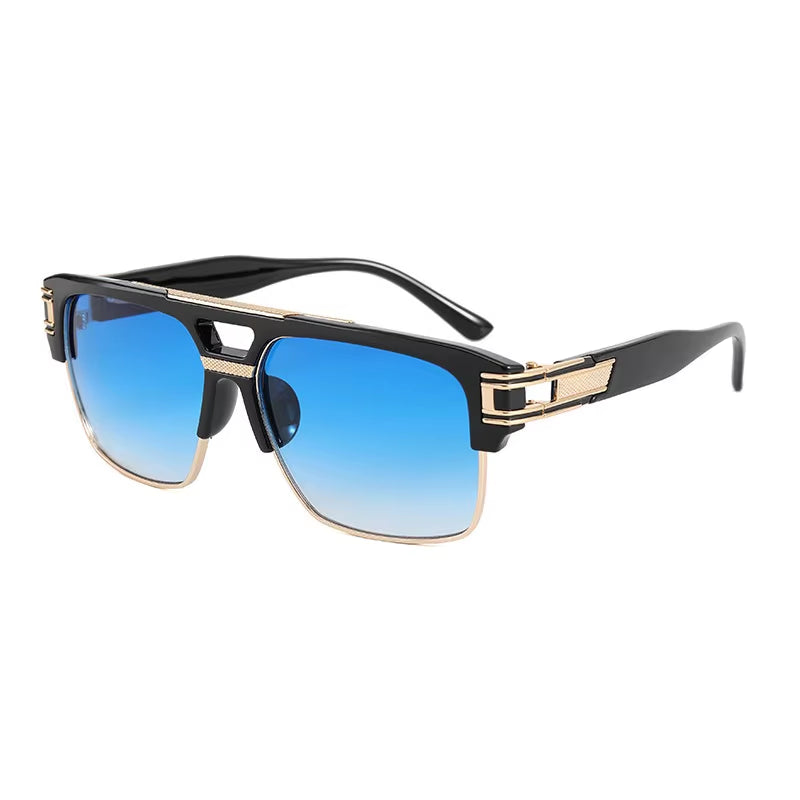 ORIGINAL VINTAGE Luxury Brand Men Sunglasses Vintage Designer Mens Glasses Square Retro Fashion Eyewear UV400