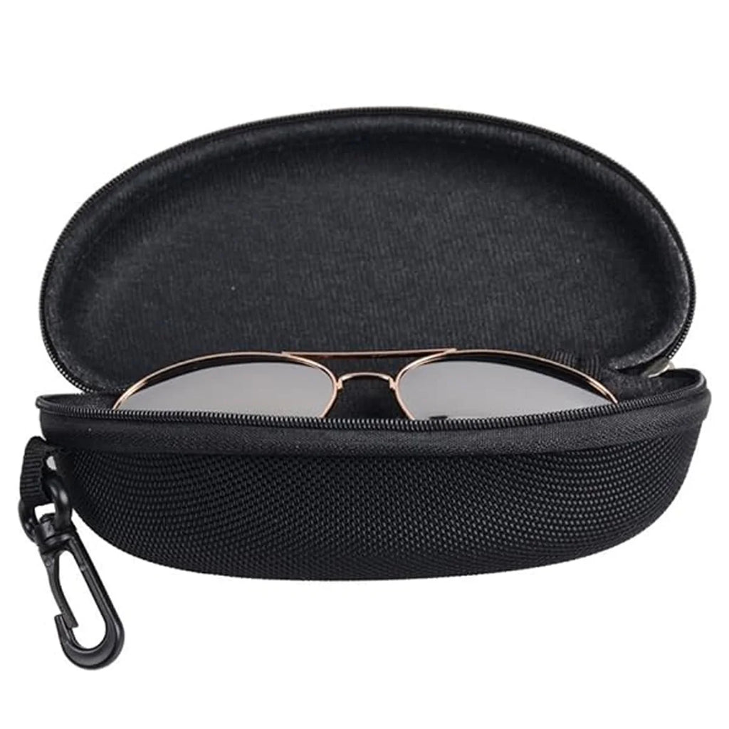 1PC Portable Zipper Style Glasses and Sunglasses Box Hard School Glasses Accessories Glasses Box with Hooks and Hooks Zipper