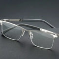 Men Reading Glasses Business Presbyopia Glasses Metal Frame anti Blue Light Eyeglasses Unisex Clear Glasses